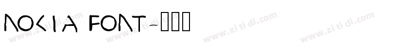 NOKIA FONT字体转换